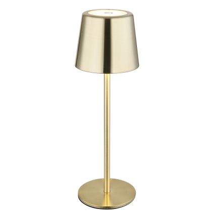 Globo - LED Stmívatelná dotyková nabíjecí stolní lampa LED/2W/3,7V 3000/4000/6000K 2200 mAh zlatá