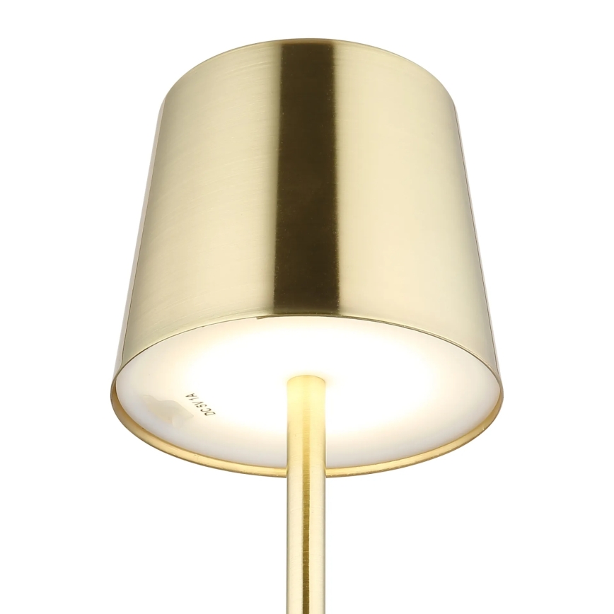 Globo - LED Stmívatelná dotyková nabíjecí stolní lampa LED/2W/3,7V 3000/4000/6000K 2200 mAh zlatá