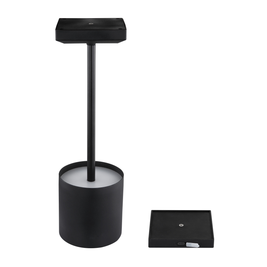 Globo - LED Stmívatelná dotyková nabíjecí stolní lampa LED/1,5W/5V 2200 mAh černá