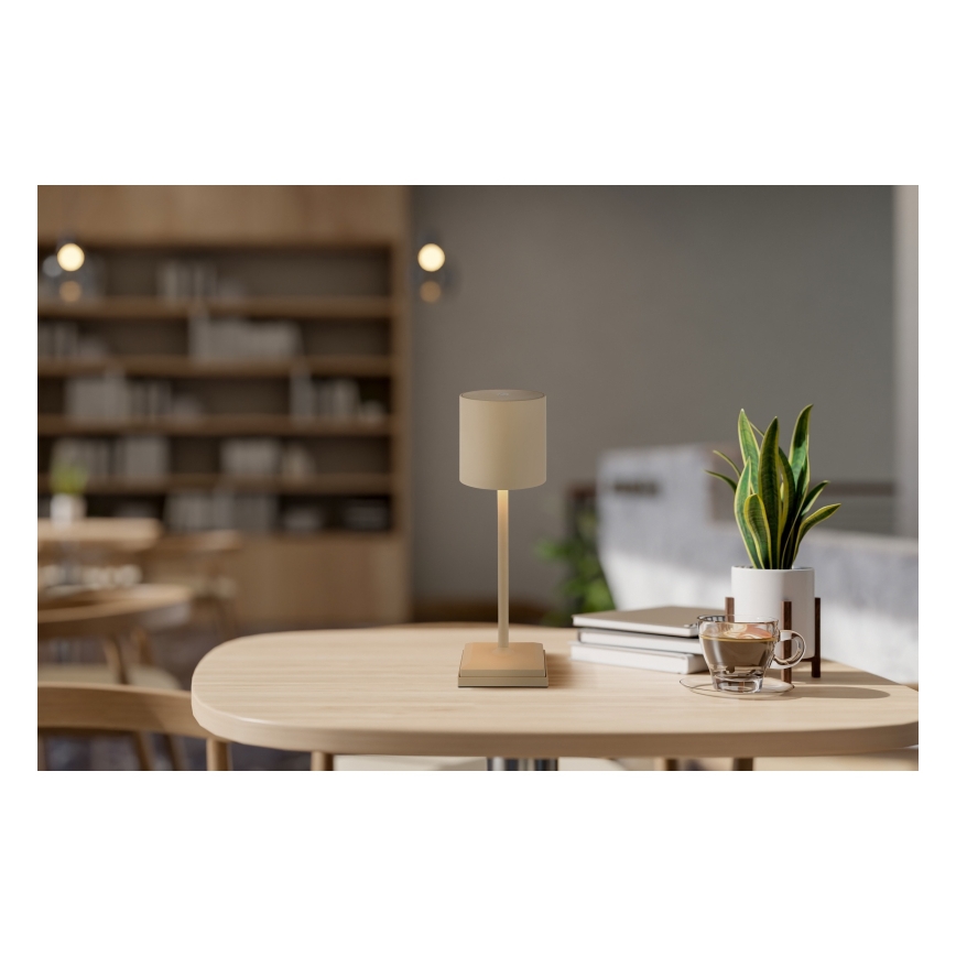 Globo - LED Stmívatelná dotyková nabíjecí stolní lampa LED/1,5W/5V 2200 mAh béžová