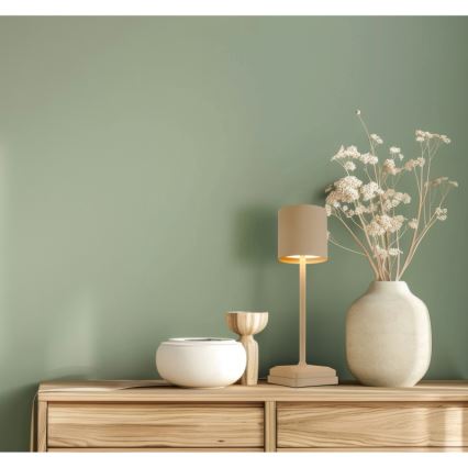 Globo - LED Stmívatelná dotyková nabíjecí stolní lampa LED/1,5W/5V 2200 mAh béžová