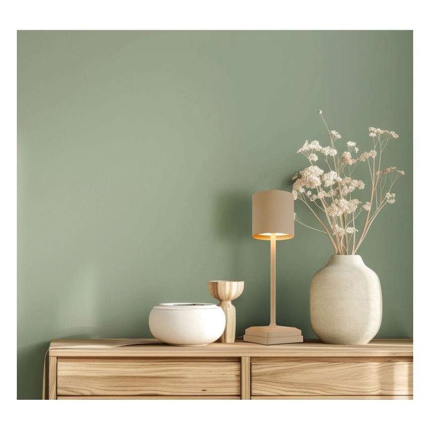 Globo - LED Stmívatelná dotyková nabíjecí stolní lampa LED/1,5W/5V 2200 mAh béžová