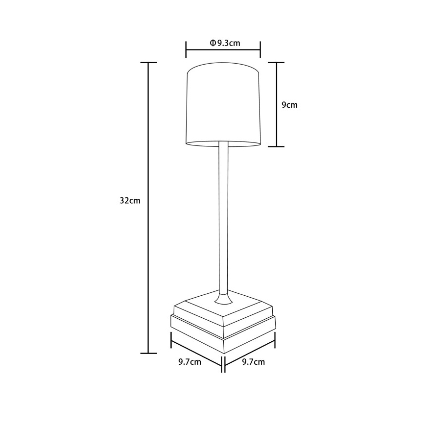 Globo - LED Stmívatelná dotyková nabíjecí stolní lampa LED/1,5W/5V 2200 mAh béžová
