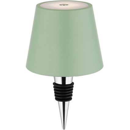 Globo - LED Stmívatelná dotyková nabíjecí venkovní stolní lampa 3v1 LED/3W/5V 3000/4000/5000K IP54 1800 mAh zelená