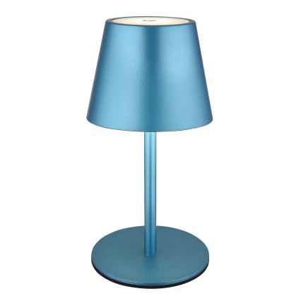 Globo - LED Stmívatelná dotyková nabíjecí venkovní stolní lampa 3v1 LED/3W/5V 3000/4000/5000K IP54 1800 mAh modrá