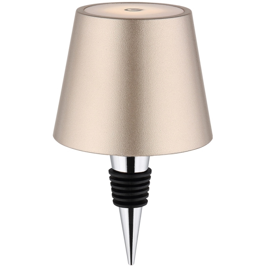 Globo - LED Stmívatelná dotyková nabíjecí venkovní stolní lampa 3v1 LED/3W/5V 3000/4000/5000K IP54 1800 mAh mosaz