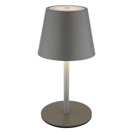 Globo - LED Stmívatelná dotyková nabíjecí venkovní stolní lampa 3v1 LED/3W/5V 3000/4000/5000K IP54 1800 mAh šedá