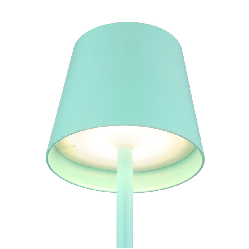 Globo - LED Stmívatelná dotyková nabíjecí venkovní stolní lampa 3v1 LED/3W/5V 3000/4000/5000K IP54 1800 mAh mátově zelená