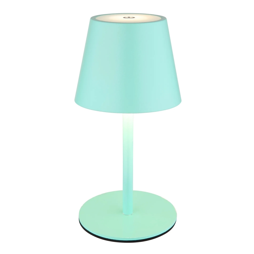 Globo - LED Stmívatelná dotyková nabíjecí venkovní stolní lampa 3v1 LED/3W/5V 3000/4000/5000K IP54 1800 mAh mátově zelená