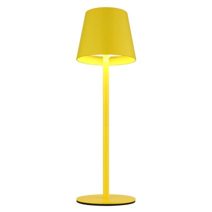 Globo - LED Stmívatelná dotyková nabíjecí venkovní stolní lampa 3v1 LED/3W/5V 3000/4000/5000K IP54 1800 mAh žlutá