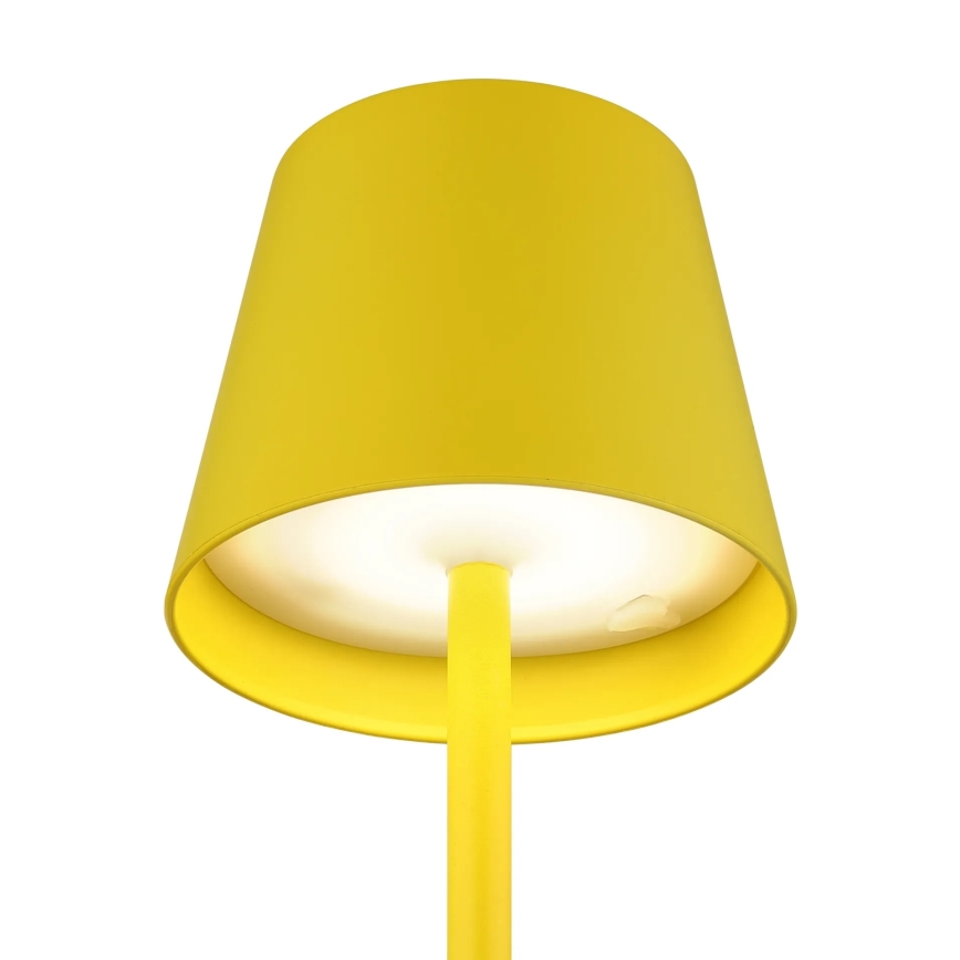 Globo - LED Stmívatelná dotyková nabíjecí venkovní stolní lampa 3v1 LED/3W/5V 3000/4000/5000K IP54 1800 mAh žlutá