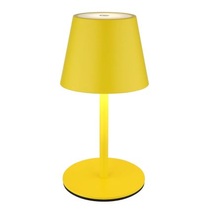 Globo - LED Stmívatelná dotyková nabíjecí venkovní stolní lampa 3v1 LED/3W/5V 3000/4000/5000K IP54 1800 mAh žlutá