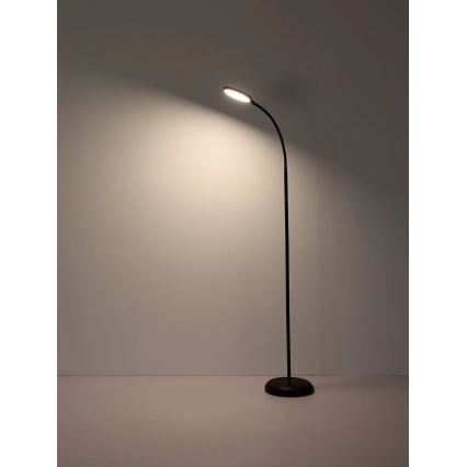 Globo - LED Stmívatelná dotyková stojací lampa LED/8W/230V 2700K/4000K/6500K černá