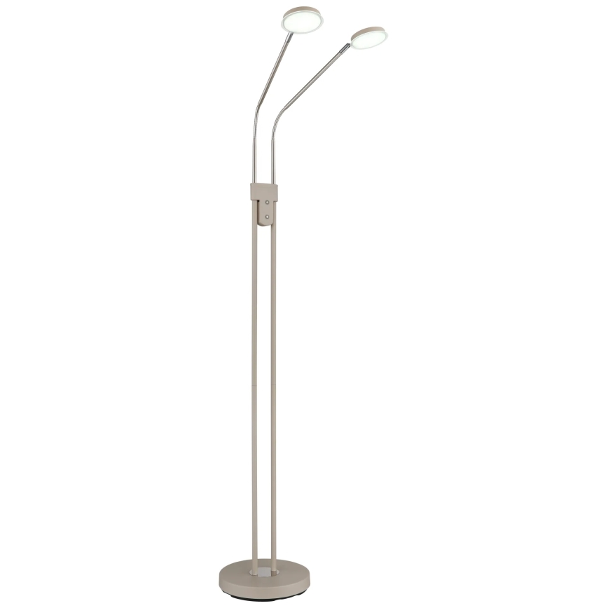 Globo - LED Stmívatelná stojací lampa 2xLED/6,5W/230V 2700/3350/4000K béžová