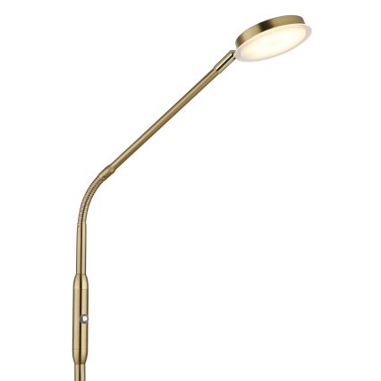 Globo - LED Stmívatelná dotyková stojací lampa LED/6,5W/230V 2700/3350/4000K mosaz