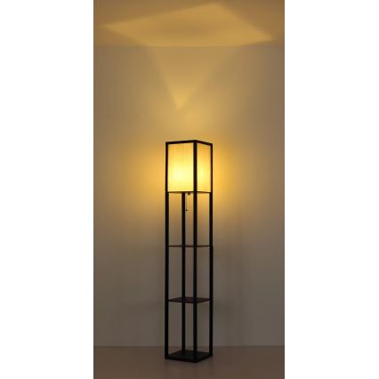 Globo - Stojací lampa 1xE27/60W/230V černá