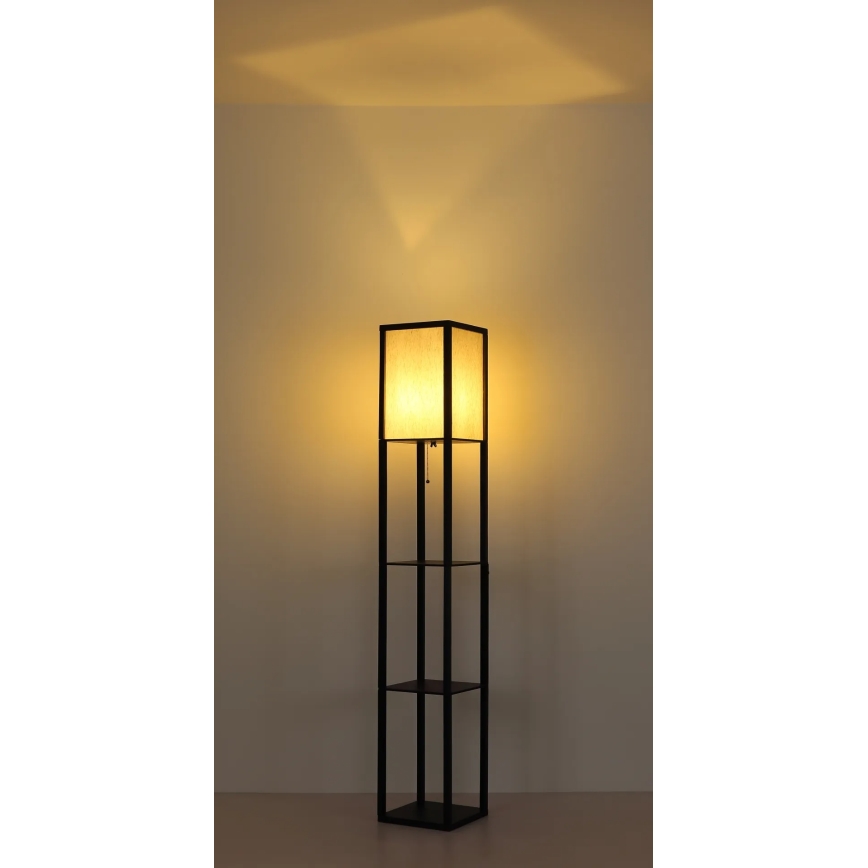 Globo - Stojací lampa 1xE27/60W/230V černá
