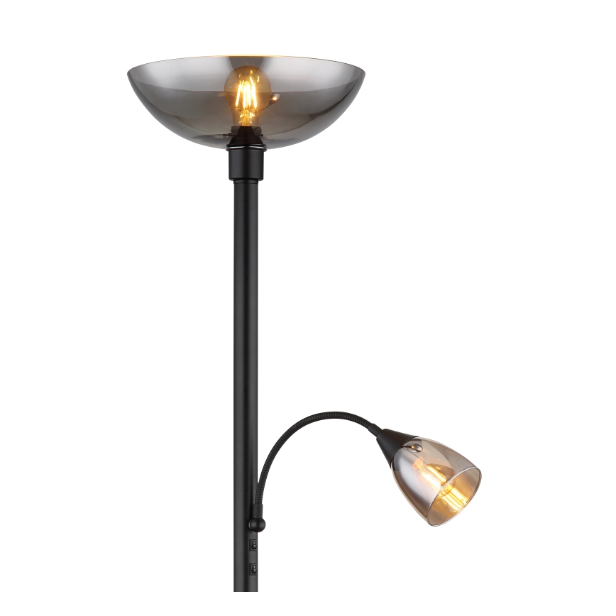 Globo - Stojací lampa 1xE27/60W/230V + 1xE14/40W