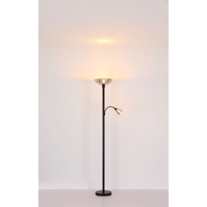 Globo - Stojací lampa 1xE27/60W/230V + 1xE14/40W