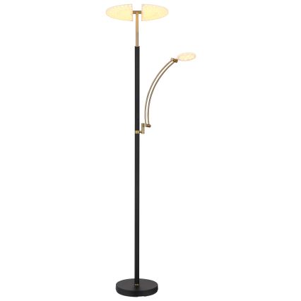 Globo - LED Stmívatelná stojací lampa LED/40W/230V + LED/5,5W 2700/4000/6000K černá