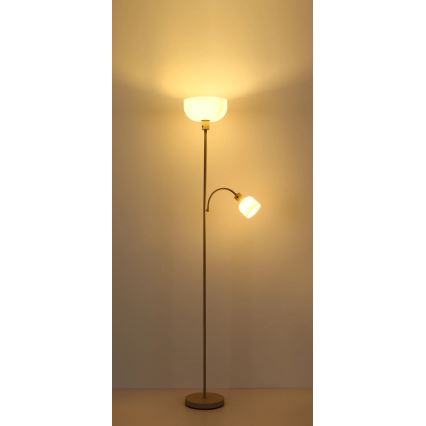 Globo - Stojací lampa 1xE27/40W/230V + 1xE14/25W