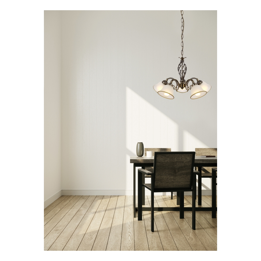 Globo - Lustr na řetězu 5xE27/60W/230V
