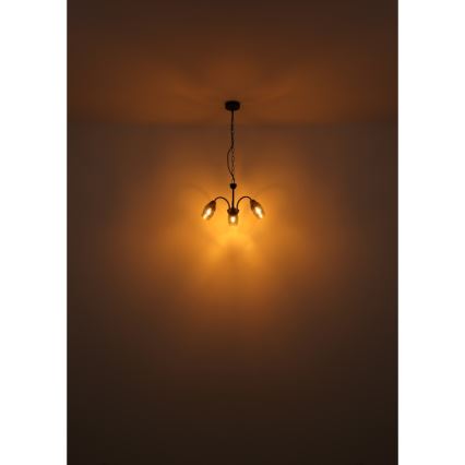 Globo - Lustr na řetězu 3xE14/25W/230V