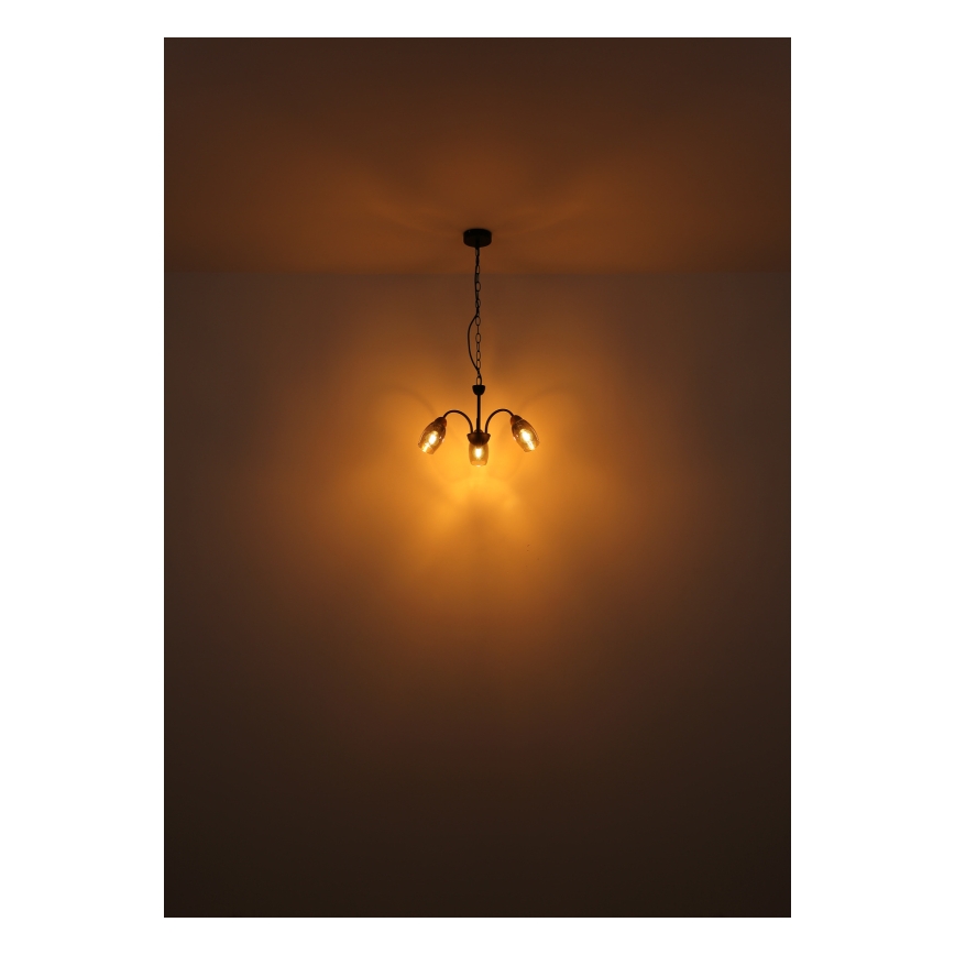 Globo - Lustr na řetězu 3xE14/25W/230V