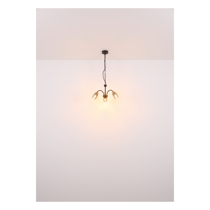 Globo - Lustr na řetězu 3xE14/25W/230V