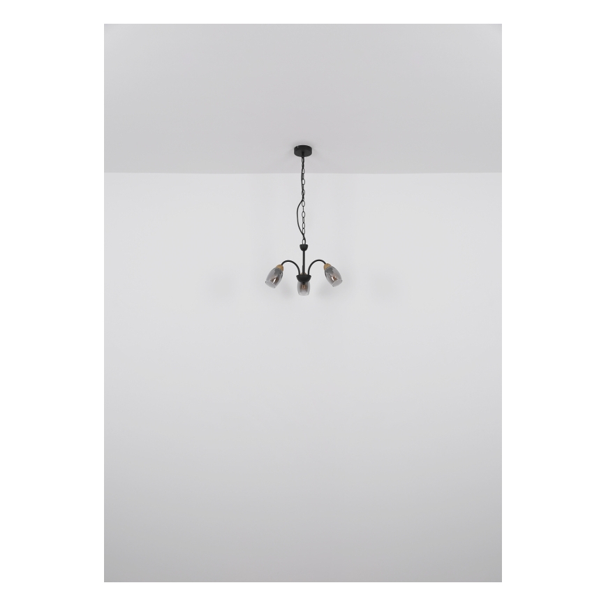 Globo - Lustr na řetězu 3xE14/25W/230V