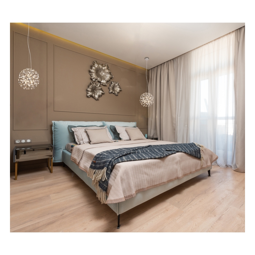 Globo - LED Lustr na lanku 8xG9/3,5W/230V lesklý chrom