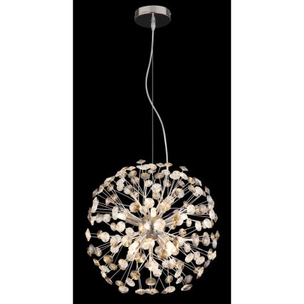 Globo - LED Lustr na lanku 8xG9/3,5W/230V lesklý chrom