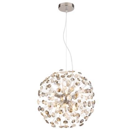 Globo - LED Lustr na lanku 8xG9/3,5W/230V lesklý chrom