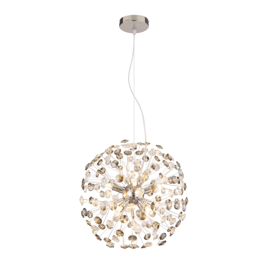 Globo - LED Lustr na lanku 8xG9/3,5W/230V lesklý chrom