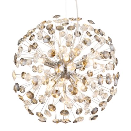 Globo - LED Lustr na lanku 8xG9/3,5W/230V lesklý chrom