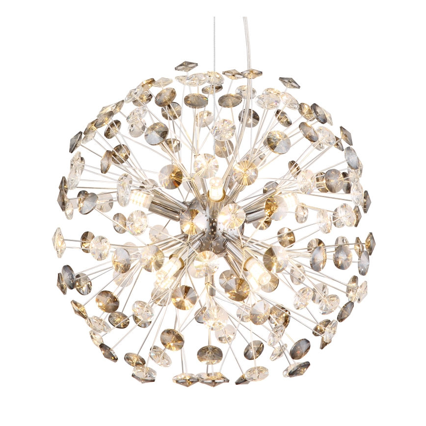 Globo - LED Lustr na lanku 8xG9/3,5W/230V lesklý chrom