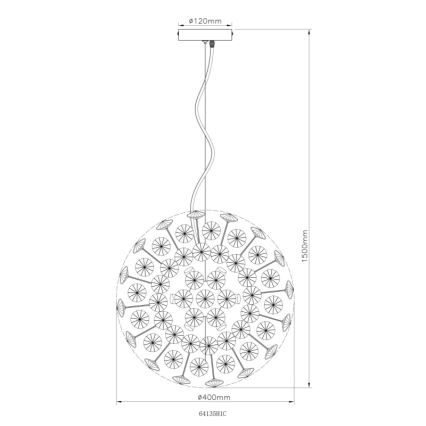 Globo - LED Lustr na lanku 8xG9/3,5W/230V lesklý chrom