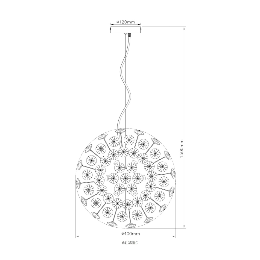 Globo - LED Lustr na lanku 8xG9/3,5W/230V lesklý chrom