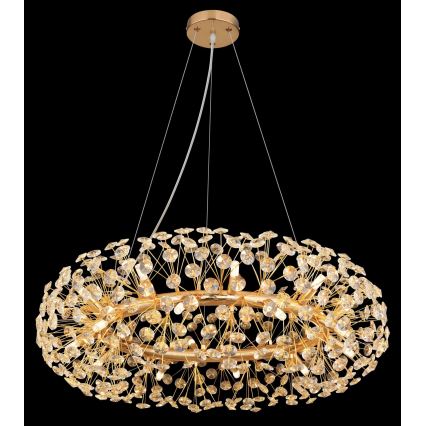 Globo - LED Křišťálový lustr na lanku 20xG9/3,5W/230V