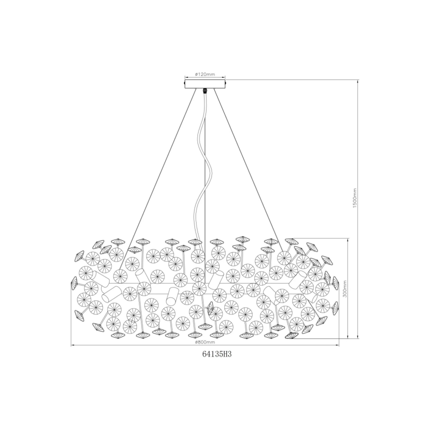 Globo - LED Křišťálový lustr na lanku 20xG9/3,5W/230V
