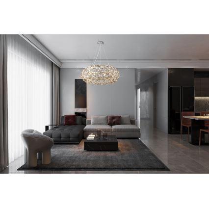 Globo - LED Křišťálový lustr na lanku 20xG9/3,5W/230V