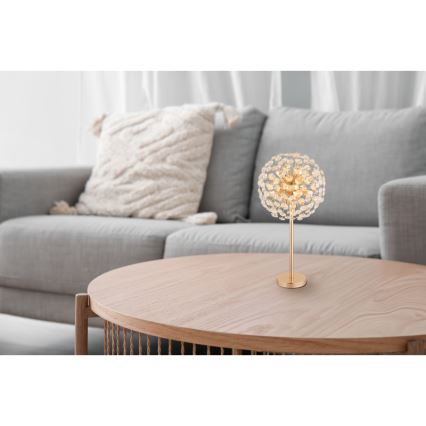 Globo - LED Stolní lampa 8xG9/3,5W/230V zlatá