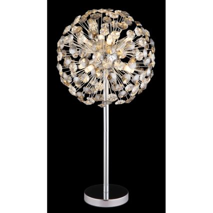 Globo - LED Stolní lampa 8xG9/3,5W/230V lesklý chrom