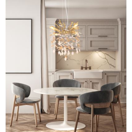 Globo - Lustr na lanku 4xE14/40W/230V zlatá