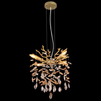 Globo - Lustr na lanku 4xE14/40W/230V zlatá