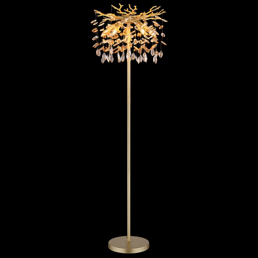 Globo - Stojací lampa 5xE14/40W/230V zlatá