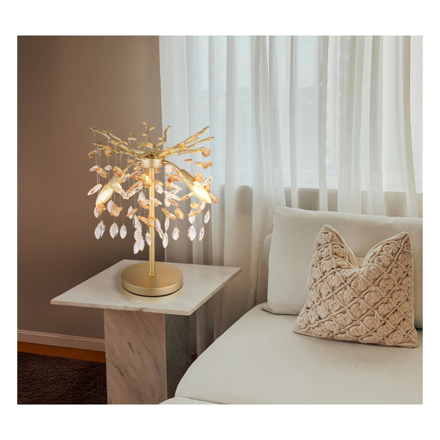 Globo - Stolní lampa 3xE14/40W/230V zlatá