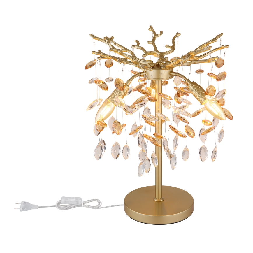 Globo - Stolní lampa 3xE14/40W/230V zlatá