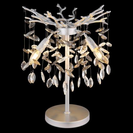 Globo - Stolní lampa 3xE14/40W/230V stříbrná