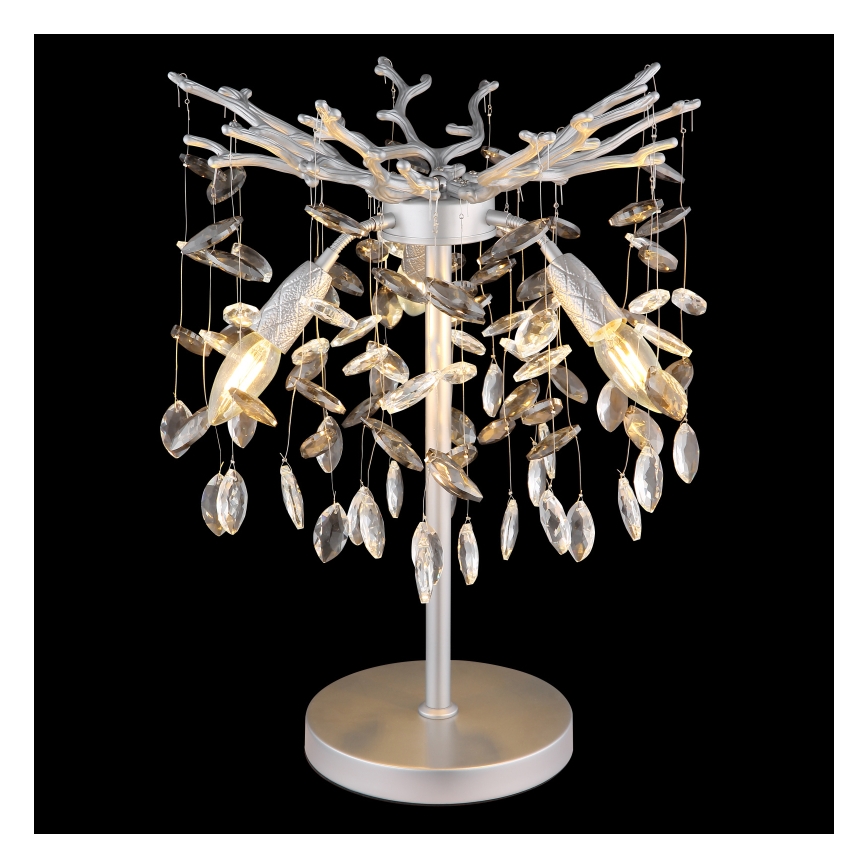 Globo - Stolní lampa 3xE14/40W/230V stříbrná